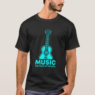 Muziek de stem van de Soul Guitar T-shirt