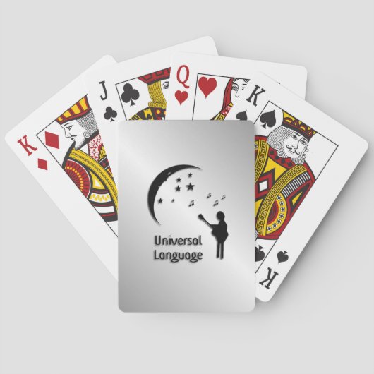 Muziek de Universele Taal Pokerkaarten (Achterkant)