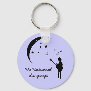 muziek, de universele taal sleutelhanger
