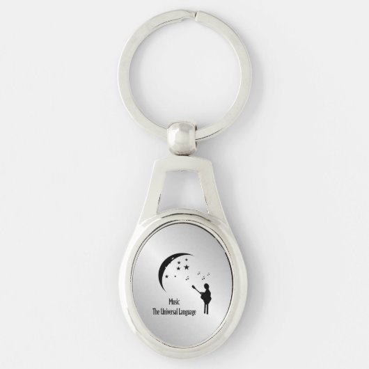 Muziek de Universele Taal Sleutelhanger (Voorkant)