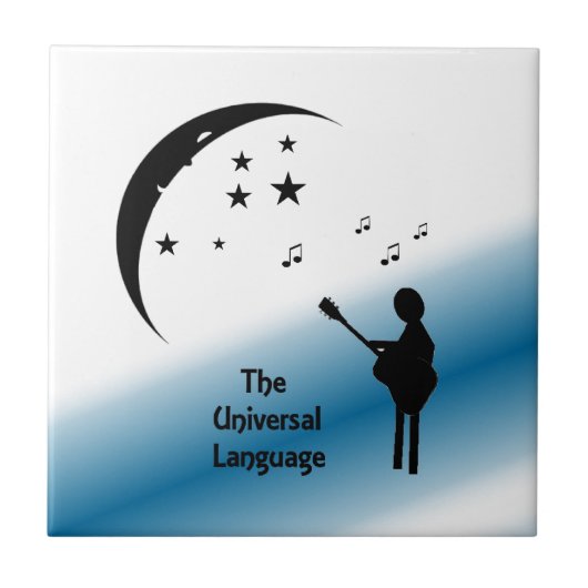 Muziek de Universele Taal Tegeltje (Voorkant)