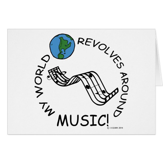Muziek - De wereld revolt rond (Voorkant Horizontaal)