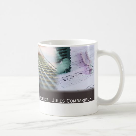 Muziek denkt na met gitaar koffiemok (Rechts)