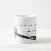 Muziek denkt na met gitaar koffiemok (Center)