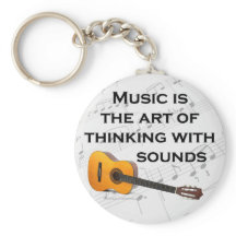 Muziek denkt na met gitaar