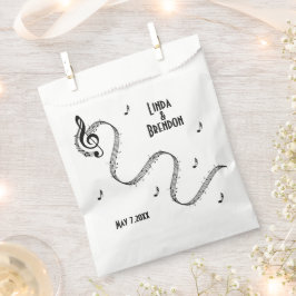 Muziek Design Event / Bruiloft Kalligrafie Bedankzakje