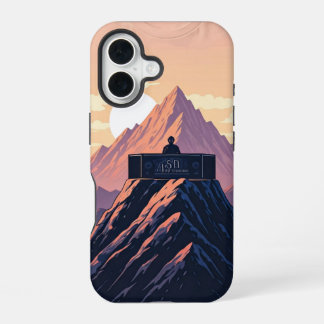 Muziek die bergen verzet. iPhone 16 hoesje
