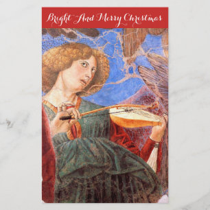 MUZIEK DIE CHRISTMAS ANGEL MAAKT EN STROOMINSTRUME BRIEFPAPIER