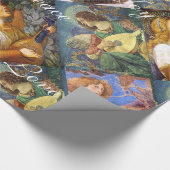 MUZIEK DIE CHRISTMAS ANGELS MAAKT, JOY PEACE LIVE CADEAUPAPIER (Hoek)