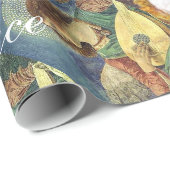 MUZIEK DIE CHRISTMAS ANGELS MAAKT, JOY PEACE LIVE CADEAUPAPIER (Rol Hoek)