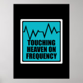 Muziek die de hemel op frequentie aanraakt poster (Voorkant)