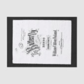  muziek die de vlinder schetst tissuepapier (Voorkant)