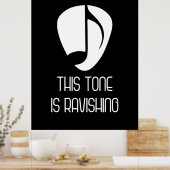 Muziek die deze toon aangrijpt poster (Keuken)