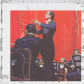 muziek die een uitnodiging voor het orkest afgeef