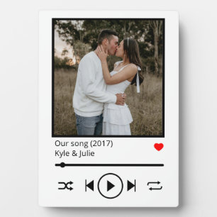 Muziek die foto's streaming fotoplaat