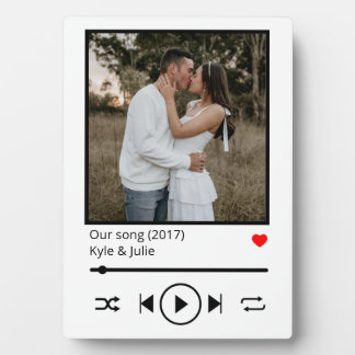 Muziek die foto's streaming fotoplaat