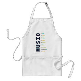 muziek die het is ..... standaard schort