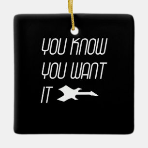 Muziek die je kent je gitaar wilt keramisch ornament
