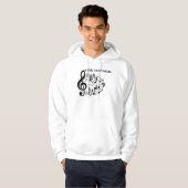 Muziek die rockt hoodie (Voorkant volledig)