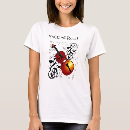 Muziek die rockt! t-shirt (Voorkant)