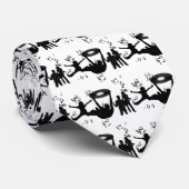 Muziek Disco Mensen Dansen Stropdas (Opgerold)