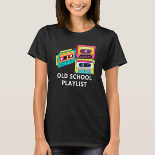 muziek DJ 80s 90s Old School afspeellijst Casse T-shirt