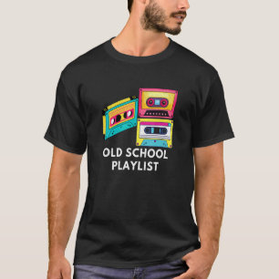 muziek DJ 80s 90s Old School afspeellijst Casse T-shirt