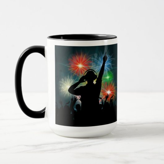 Muziek DJ aangepaste monogram-mokken Mok (Links)