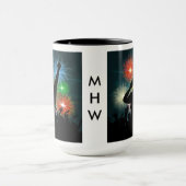 Muziek DJ aangepaste monogram-mokken Mok (Midden)