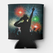 Muziek DJ aangepaste naam koelbox Blikjeskoeler (Voorkant)