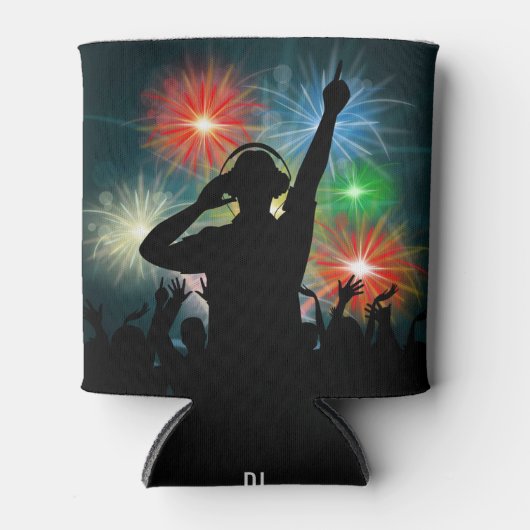 Muziek DJ aangepaste naam koelbox Blikjeskoeler (Voorkant)