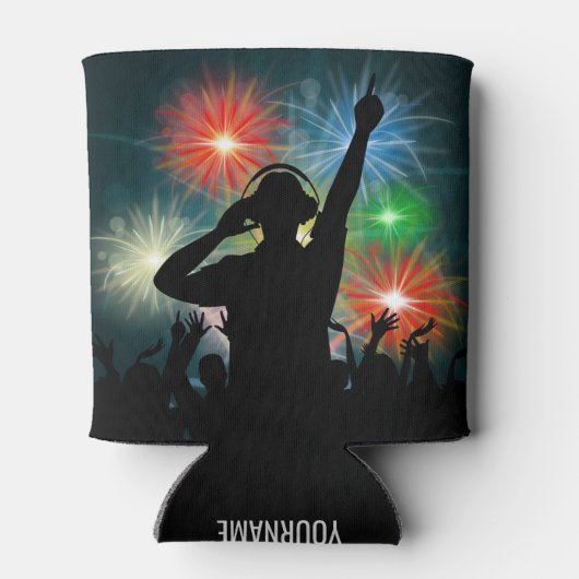 Muziek DJ aangepaste naam koelbox Blikjeskoeler (Achterkant)