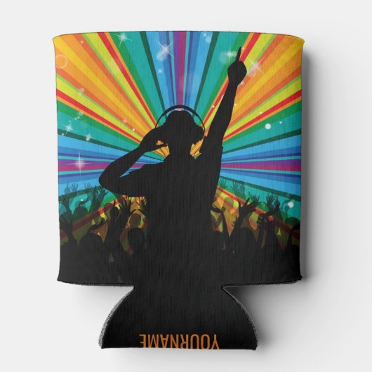 Muziek DJ aangepaste naam koelbox Blikjeskoeler (Achterkant)