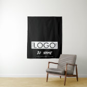 Muziek DJ Business Logo Modern Table Runner Banner Wandkleed (In situ)