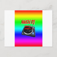 Muziek DJ met achtergrond