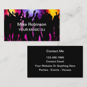 Muziek DJ Thema Cool Visitekaartjes