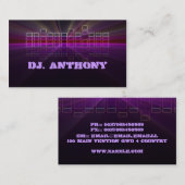 Muziek DJ visitekaartje (Voorkant / Achterkant)