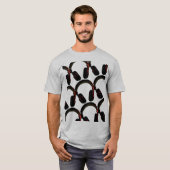 muziek djs hoofdtelefoon t-shirt (Voorkant volledig)