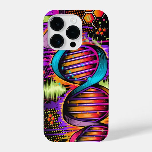 Muziek-DNA iPhone Hoesje (Achterkant)