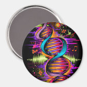 Muziek-DNA Magneet (Voorkant / Achterkant)