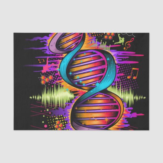 Muziek-DNA Tissuepapier (Voorkant)