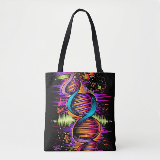 Muziek-DNA Tote Bag (Voorkant)