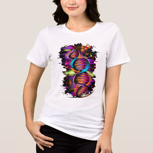 Muziek-DNA Tri-Blend Shirt (Voorkant)