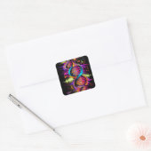 Muziek-DNA Vierkante Sticker (Envelop)