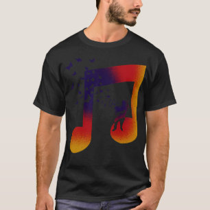 Muziek doedelzak vlinder t-shirt