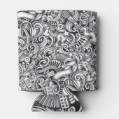 Muziek Doodles  achtergrond Blikjeskoeler (Achterkant)