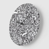 Muziek Doodles achtergrond Grote Klok (Hoek)