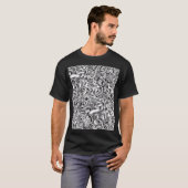 Muziek Doodles achtergrond T-shirt (Voorkant volledig)