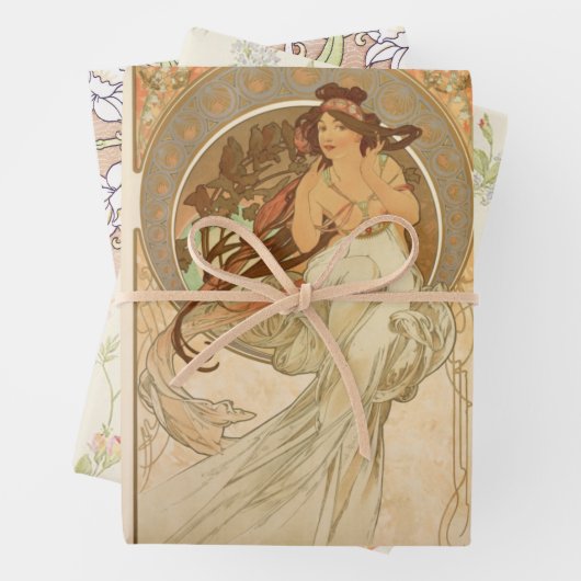 Muziek door Alphonse Mucha, Gifts Inpakpapier Vel (In situ)