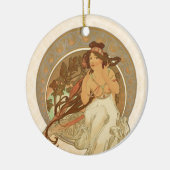 Muziek door Alphonse Mucha Keramisch Ornament (Links)